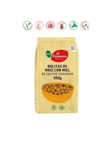 BOLITAS DE MAIZ CON MIEL BIO - 350GR.