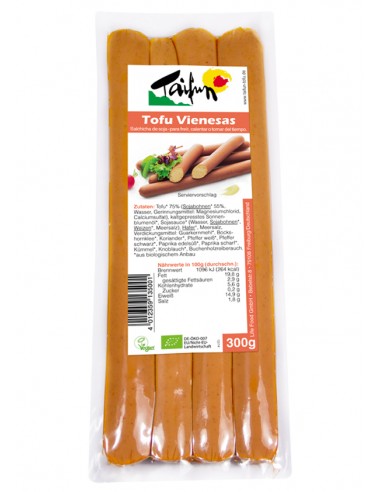 (F) SALCHICHAS VIENESAS DE TOFU BIO - 300GR.