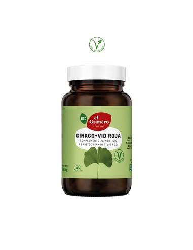 (E) GINKGO + VID ROJA BIO 500MG - 90 CAPSULAS