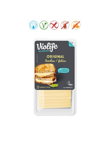 (F) LONCHAS VEGANAS SABOR QUESO ORIGINAL - 200GR.