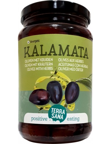 ACEITUNAS KALAMATA CON HUESO MARINADAS - 345GR.