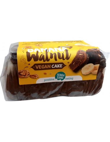 BIZCOCHO VEGAN CAKE PLATANO Y NUECES - 350GR.