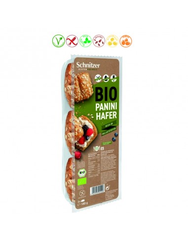 PANECILLOS PANINI AVENA SIN GLUTEN BIO - 180GR.