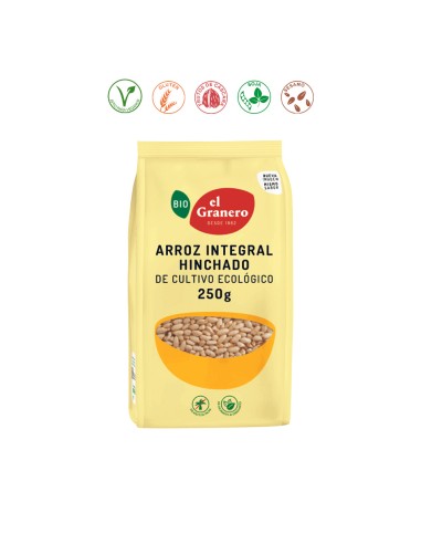 ARROZ INTEGRAL HINCHADO BIO - 250GR.