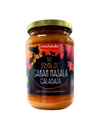 SOPA DE GARAM MASALA CALABAZA BIO - 360GR.