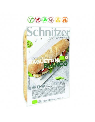 MINI BAGUETTE BLANCA SIN GLUTEN - 200GR.