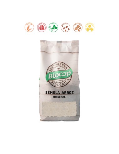 SEMOLA DE ARROZ INTEGRAL - 500GR.