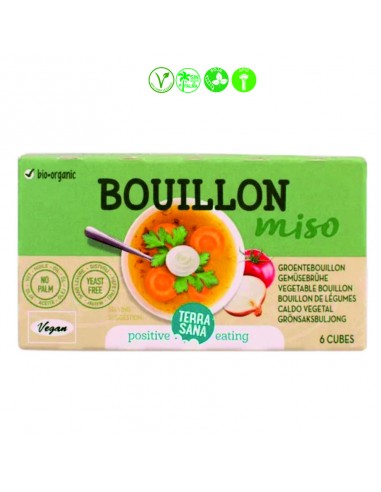 CALDO VEGETAL CON MISO 6 CUBITOS - 64GR.