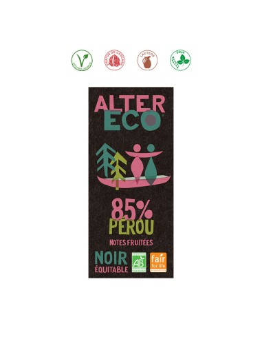 CHOCOLATE NEGRO 85% PERU BIO - 100GR.