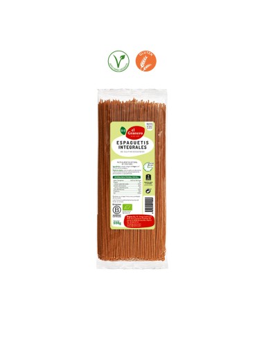 ESPAGUETI TRIGO INTEGRALES BIO - 500GR.