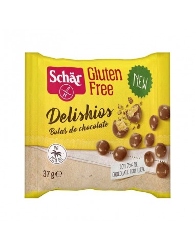 DELISHIOS BOLAS DE CHOCOLATE SIN GLUTEN - 37GR.