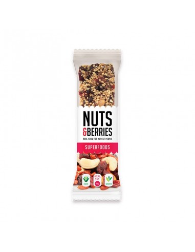 EXP BARRITA SUPERFOODS NUTS&BERRIES - 15X30GR.