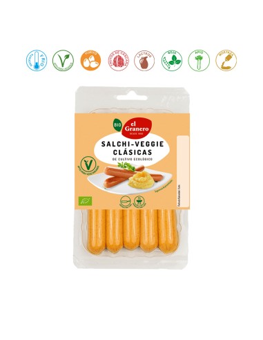 (F) SALCHICHAS VEGETARIANAS CLASICAS BIO - 200GR.