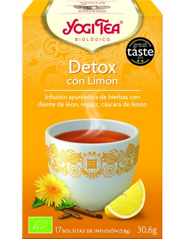 YOGI TEA DETOX CON LIMON - 17 FILTROS