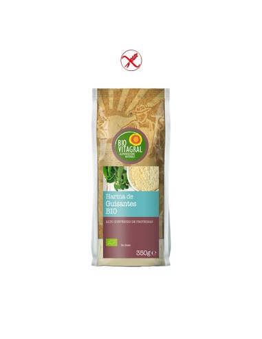 HARINA DE GUISANTE S/GLUTEN BIO - 350GR.