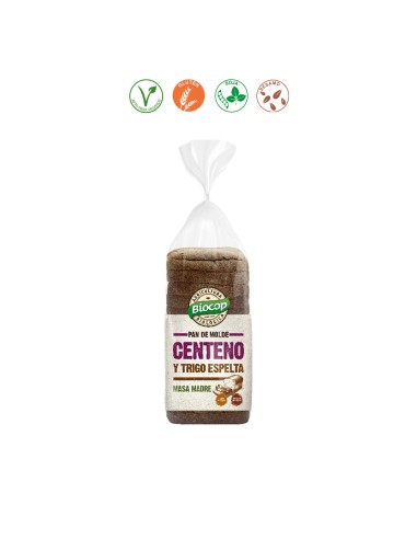 PAN MOLDE CENTENO Y TRIGO ESPELTA - 400GR.