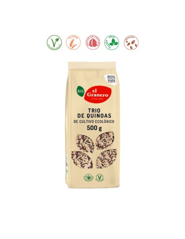 TRIO DE QUINOAS BIO - 500GR.