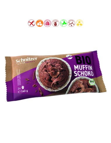 MUFFINS CHOCOLATE NEGRO SIN GLUTEN - 140GR.