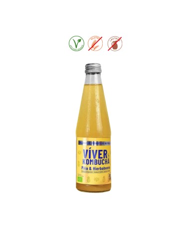 (F) VIVER KOMBUCHA PIÑA HIERBABUENA - 330ML.