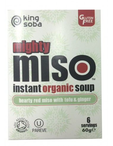 SOPA MISO TOFU JENGIBRE X6 SIN GLUTEN BIO - 60GR.