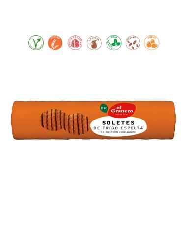 GALLETAS SOLETES DE TRIGO ESPELTA BIO - 230GR.