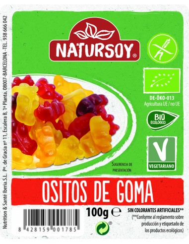 OSITOS DE GOMA GOMINOLAS - 100G.