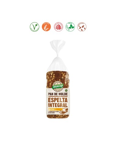 PAN MOLDE ESPELTA INTEGRAL Y AVENA - 400GR.