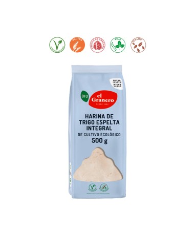 HARINA DE TRIGO ESPELTA INTEGRAL BIO - 500GR.