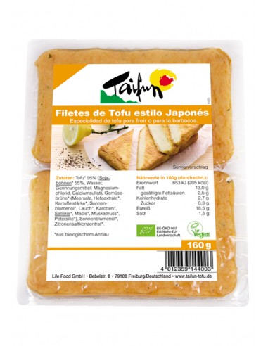 (F) FILETES DE TOFU ESTILO JAPONES BIO - 160GR.