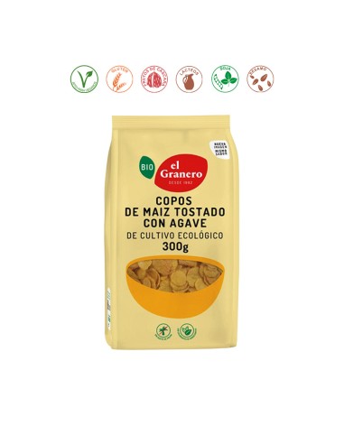 COPOS DE MAIZ TOSTADO CON AGAVE BIO - 300GR.