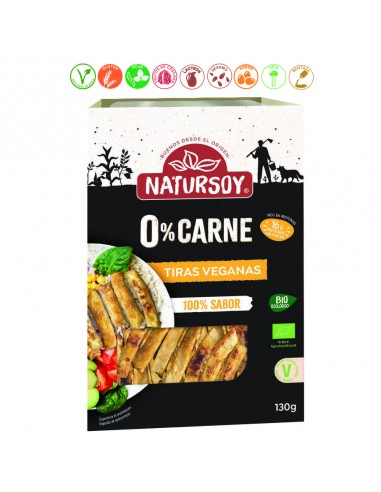 (F) PLATO TIRAS VEGANAS 0% CARNE - 130GR.