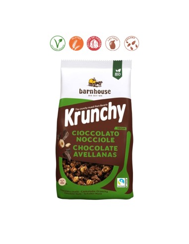 MUESLI KRUNCHY SUN CHOCOLATE NEGRO Y AVELLANAS - 375GR