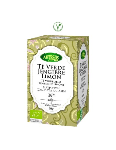 TE VERDE JENGIBRE LIMON - 20 FILTROS