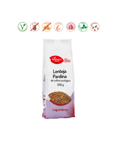 LENTEJA PARDINA BIO - 500GR.