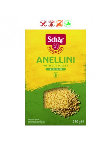 ANELLINI (FIDEOS) SIN GLUTEN - 250GR.