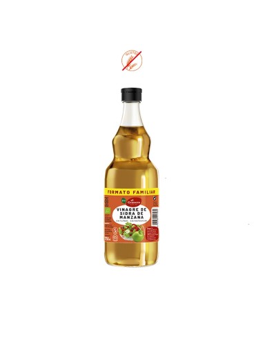 VINAGRE SIDRA MANZANA SIN FILTRAR - 750ML.