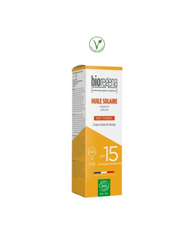 ACEITE SOLAR SPF15 HIPOALERGENICO BIO - 90ML.