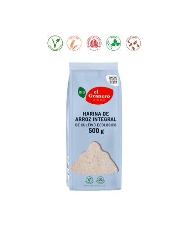 HARINA DE ARROZ INTEGRAL BIO - 500GR.