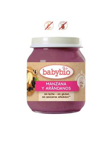 BABYBIO MANZANA ARANDANOS - 130g