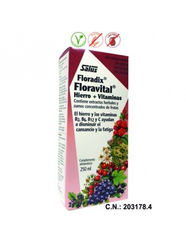 FLORADIX FLORAVITAL - 250ML.