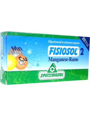 (D) FISIOSOL 2 MANGANESO COBRE - 20 VIALES