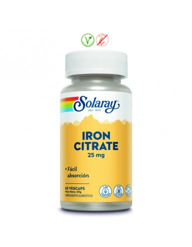 IRON CITRATE 25MG( HIERRO. - 60 CÁPSULAS