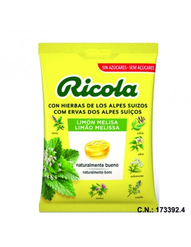 RICOLA BOLSA SIN AZUCAR LIMON MELISA - 70GR.