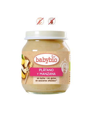 BABYBIO MANZANA PLATANO - 130g