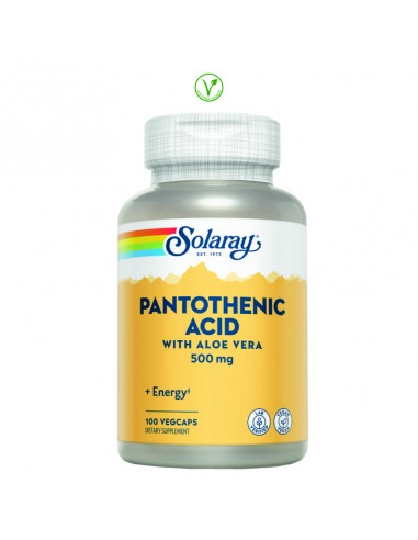 PANTOTHENIC ACID(VITAM.B5) 500MG. - 100 CAPSULAS