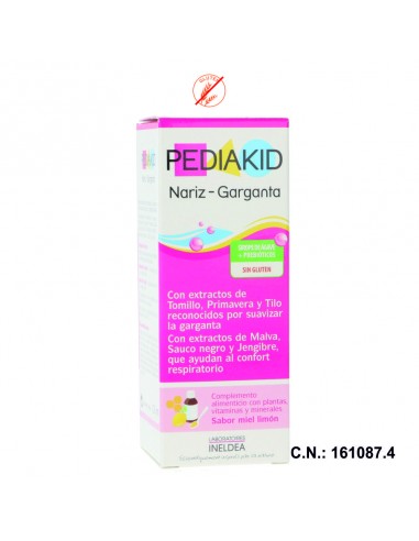 (D) PEDIAKID NARIZ GARGANTA - 125ML.