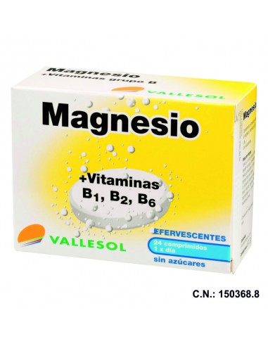 MAGNESIO VITAMINA B1,2,6  - 24 EFERVESCENTE