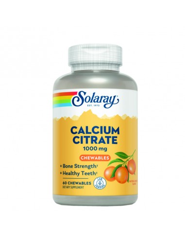 CALCIUM CITRATE MASTICABLE SABOR NARANJA 1000MG. -