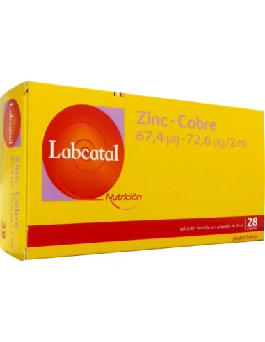 LABCATAL 19 ZINC COBRE - 28 AMPOLLAS