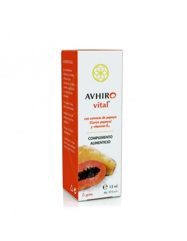 AVHIRO VITAL SOLARIS (EXT. PAPAYA Y B12) - 15ML.